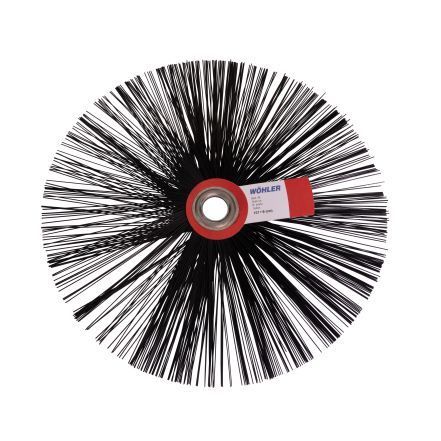Threaded brush 25 cm Ø, Perlon 